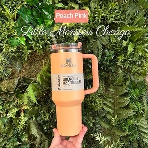 Authentic STANLEY 40oz PEACH PINK quencher mug, all tags, ship daily
